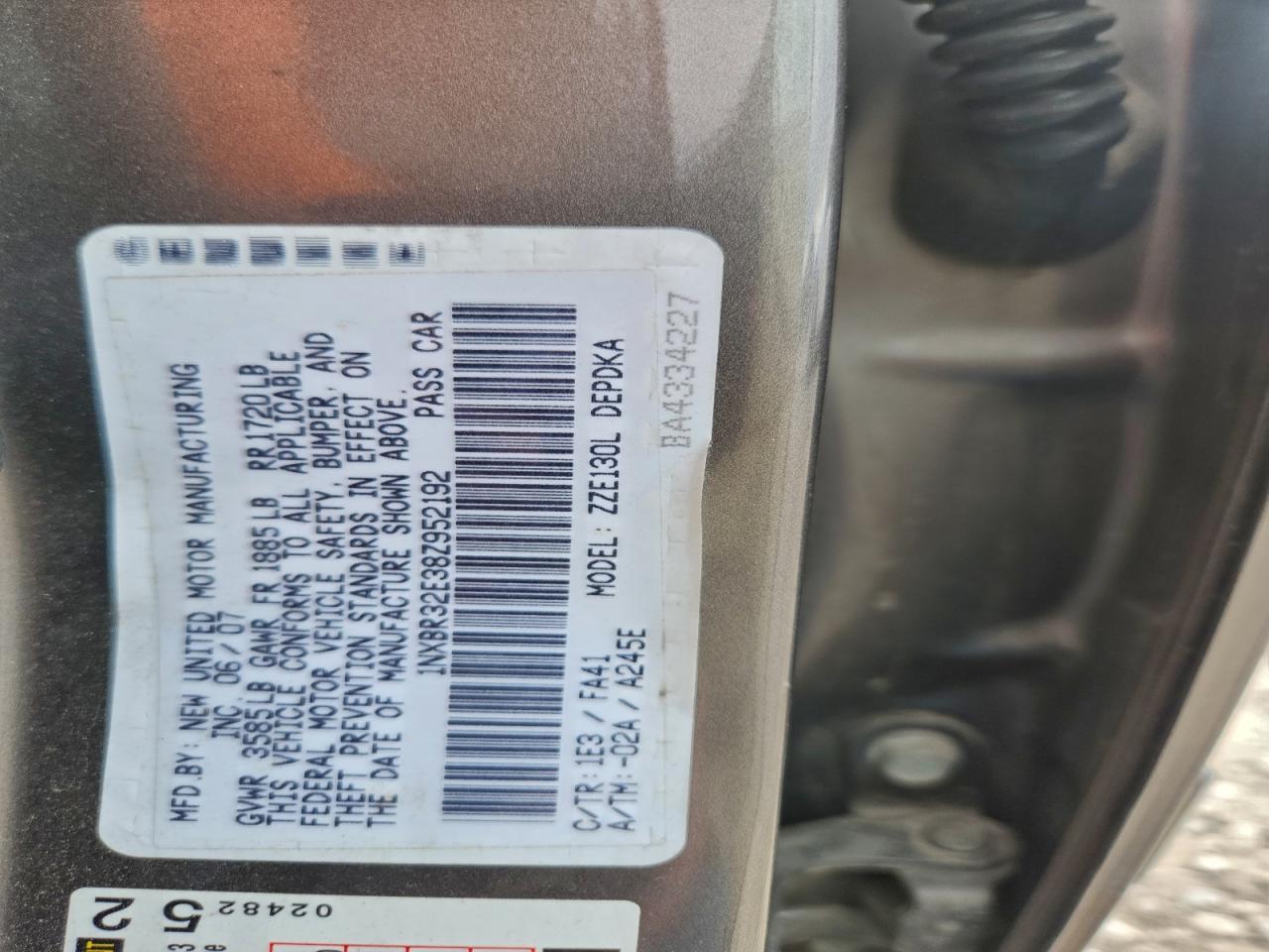 2008 TOYOTA COROLLA CE photo 12