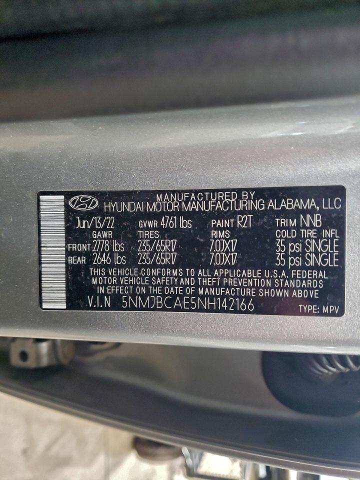 2022 HYUNDAI TUCSON SEL photo 13