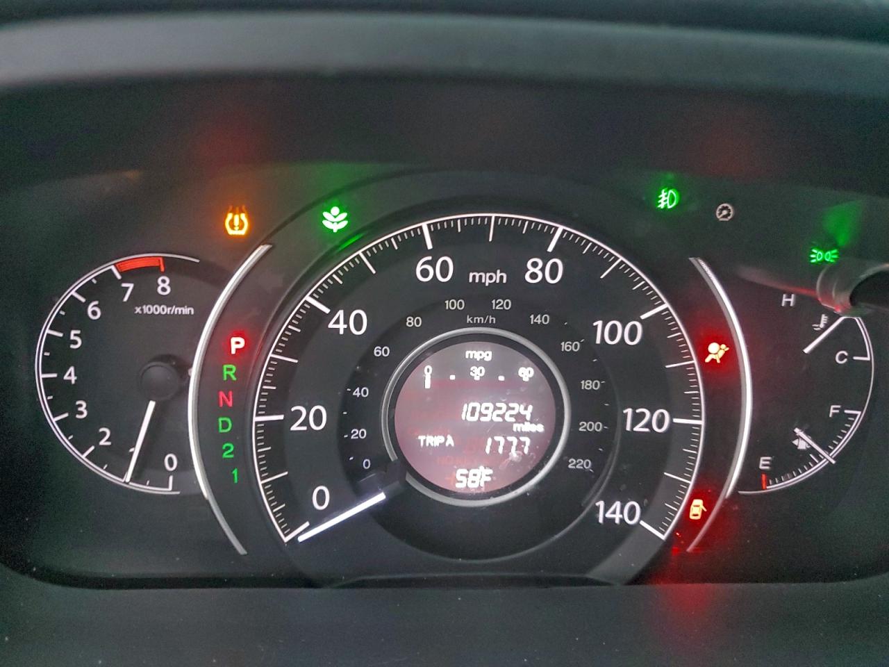 2012 HONDA CR-V EXL photo 9