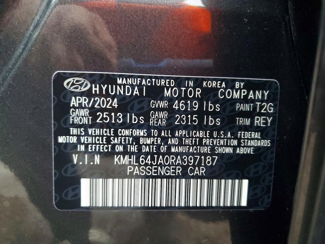 2024 HYUNDAI SONATA SEL photo 12