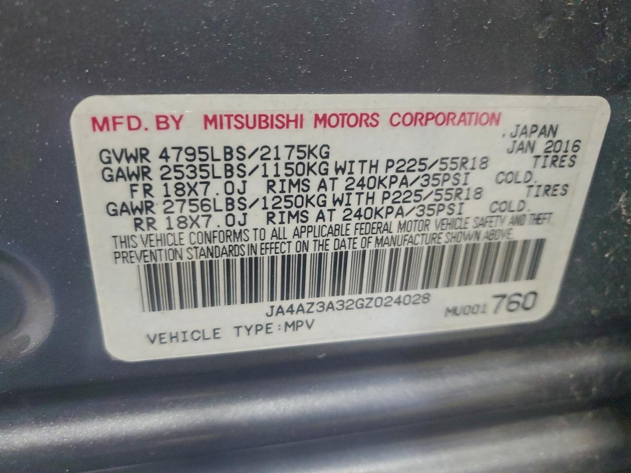 2016 MITSUBISHI OUTLANDER SE photo 37