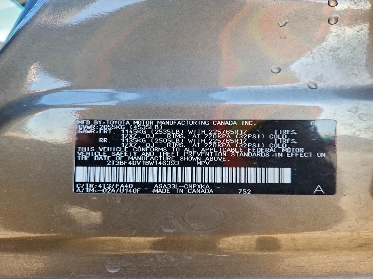 2011 TOYOTA RAV4 photo 14