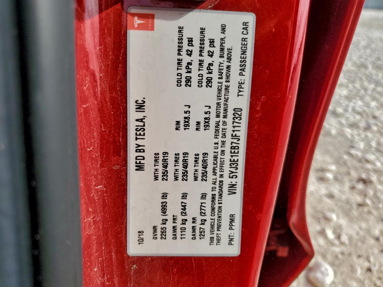 2018 TESLA MODEL 3 photo 12