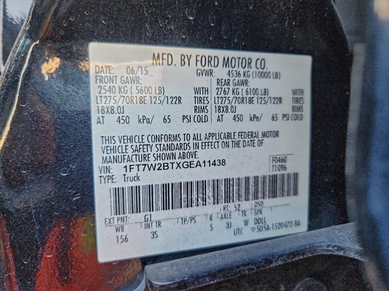 2016 FORD F250 SUPER DUTY photo 12