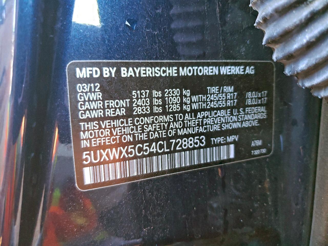 2012 BMW X3 XDRIVE28I photo 13
