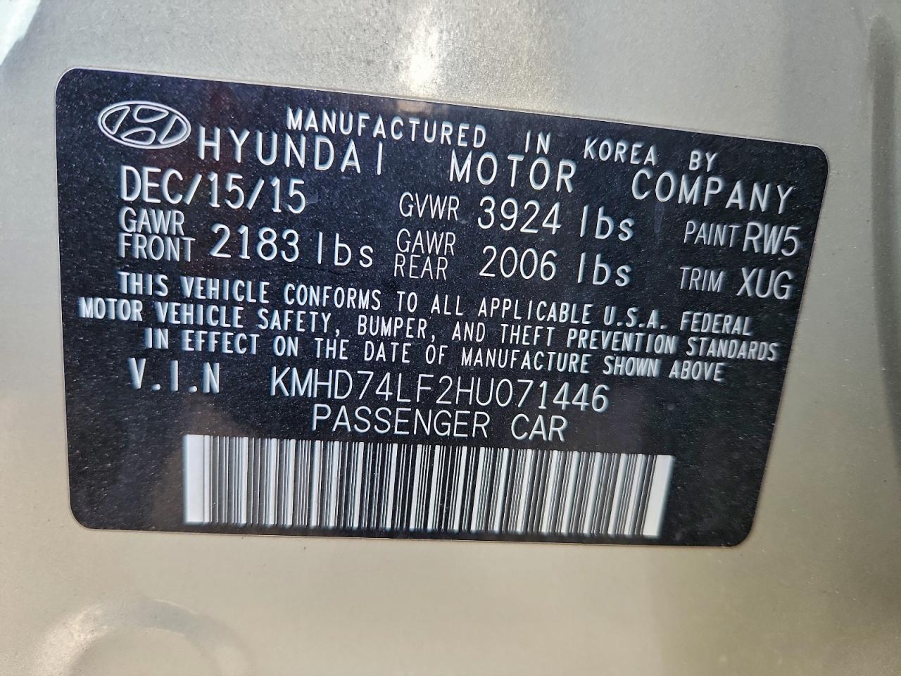 2017 HYUNDAI ELANTRA SE photo 25