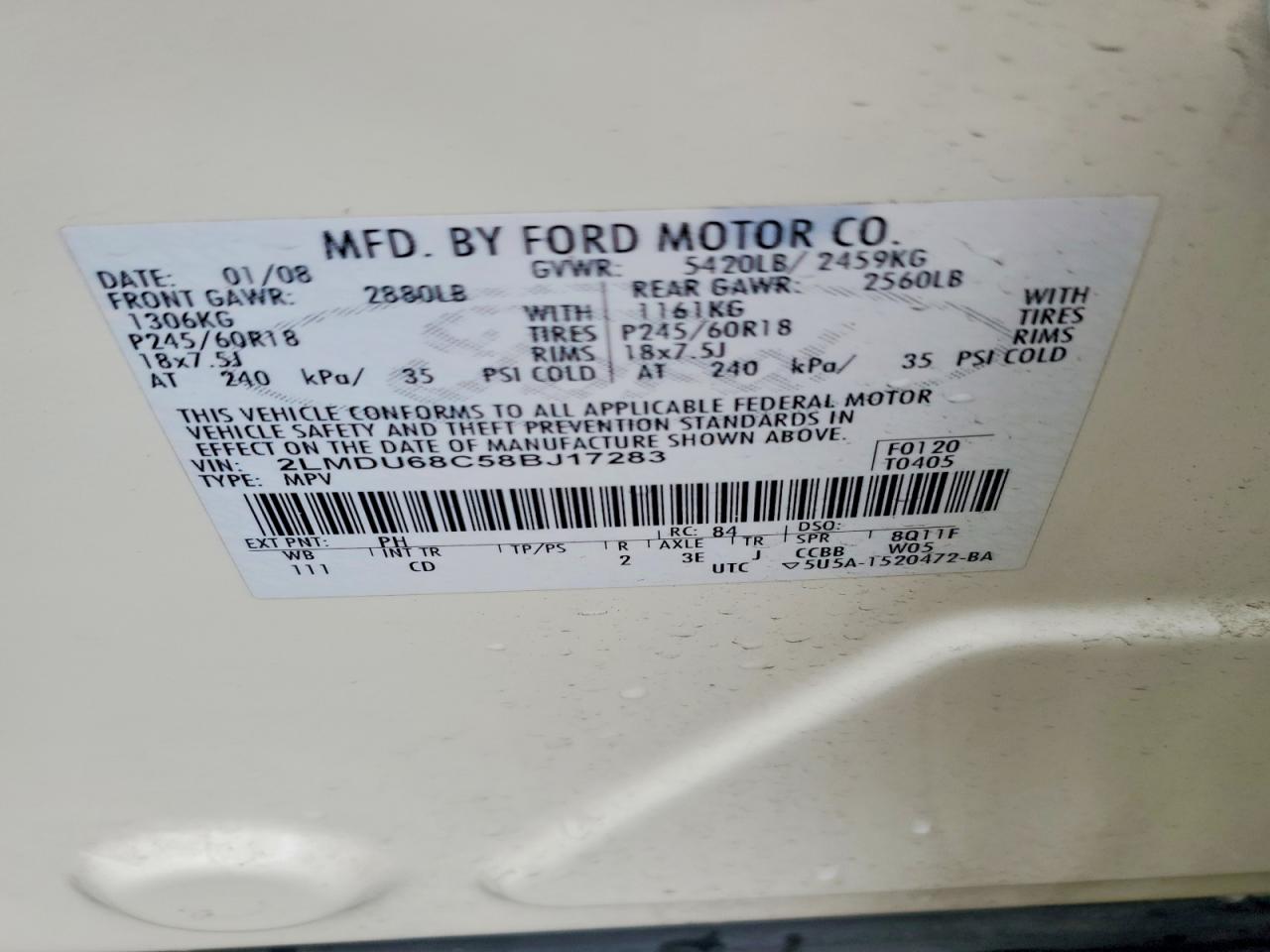 2008 LINCOLN MKX photo 23