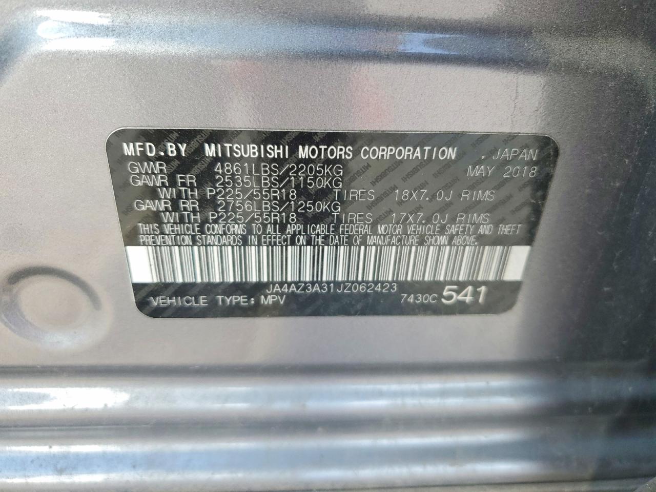 2018 MITSUBISHI OUTLANDER SE photo 12