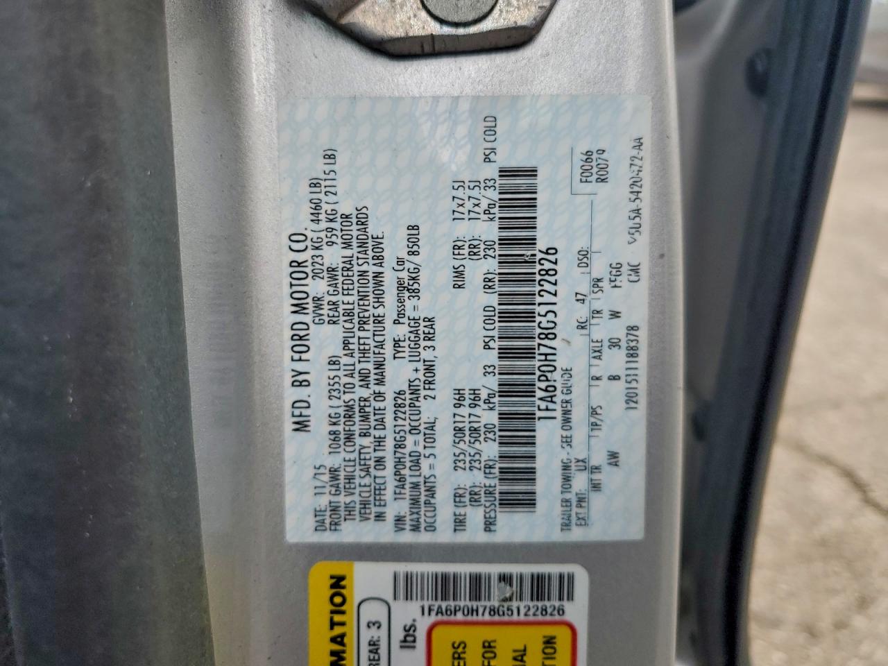 2016 FORD FUSION SE photo 12