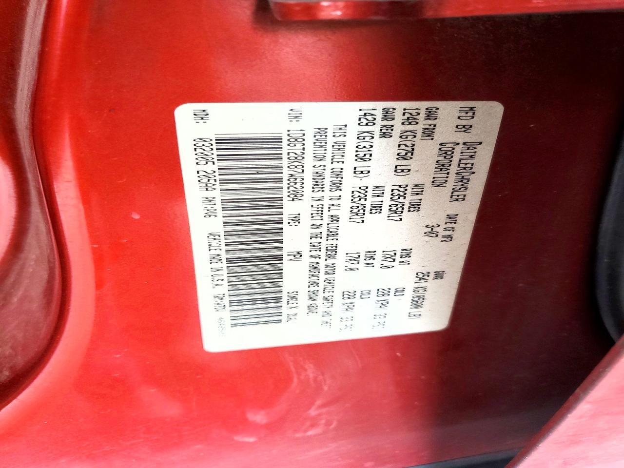 2007 DODGE NITRO SXT photo 34