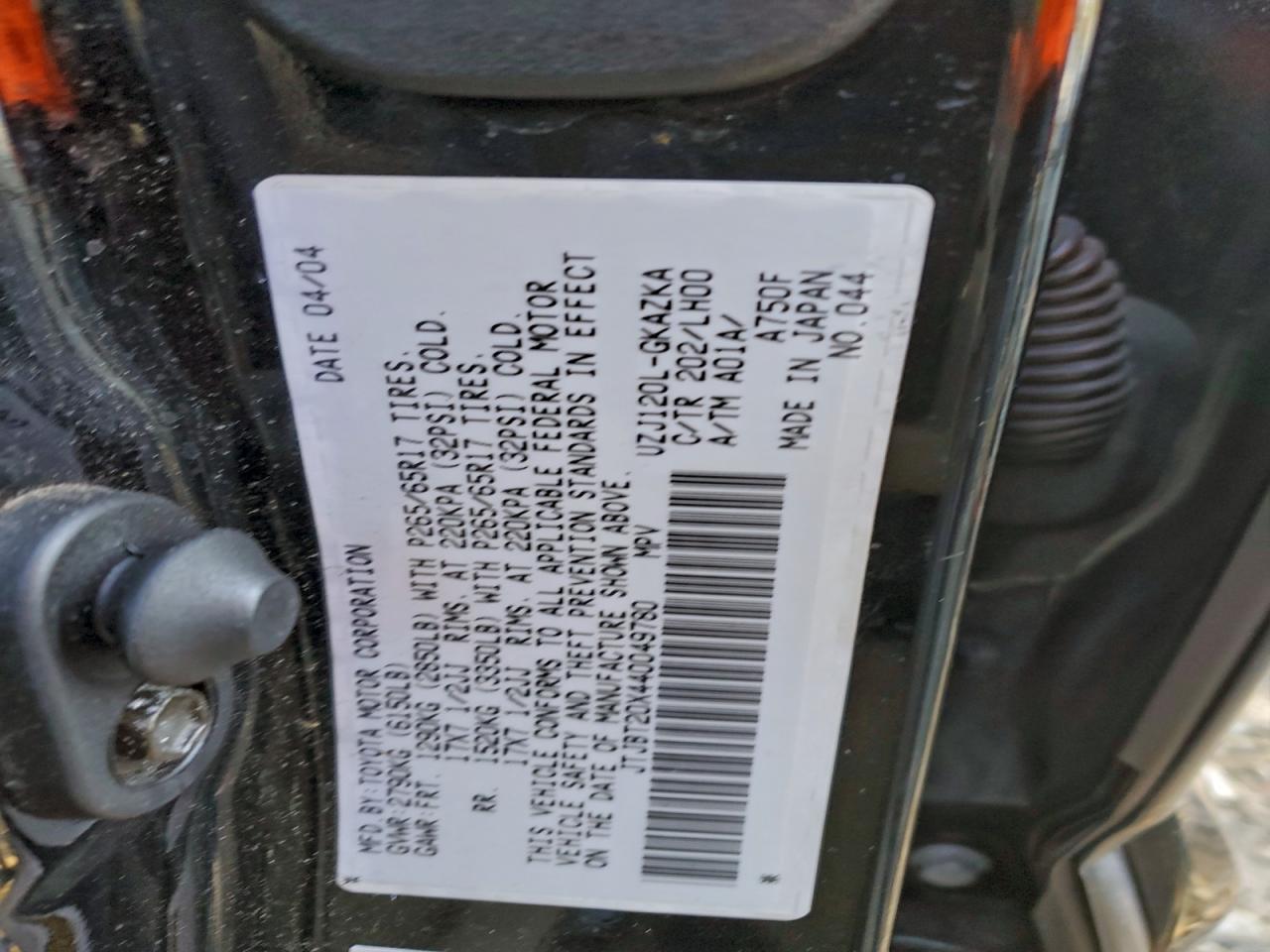 2004 LEXUS GX 470 photo 13