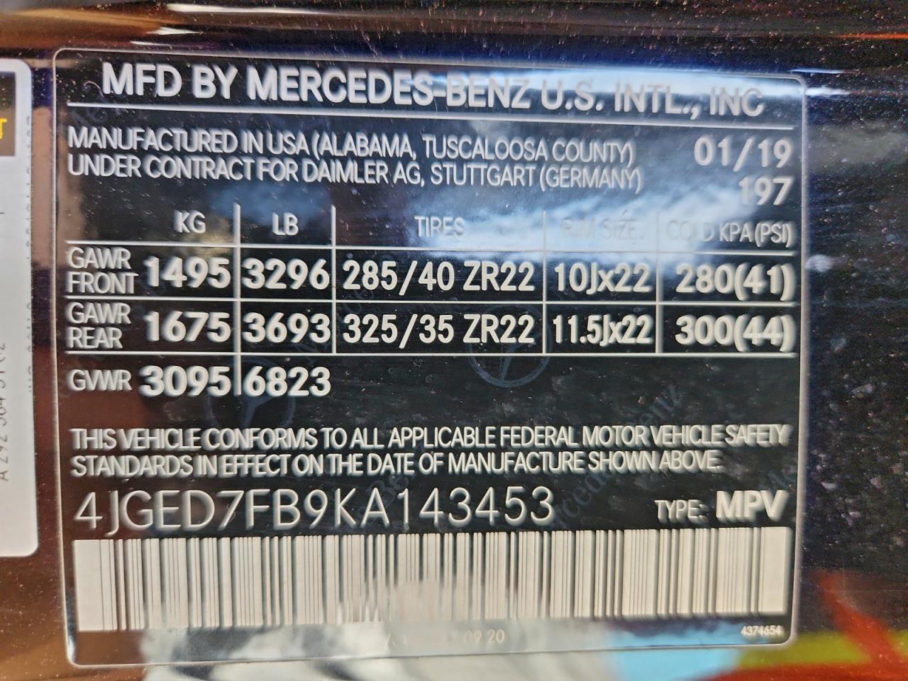2019 MERCEDES-BENZ GLE COUPE 63 AMG-S photo 13