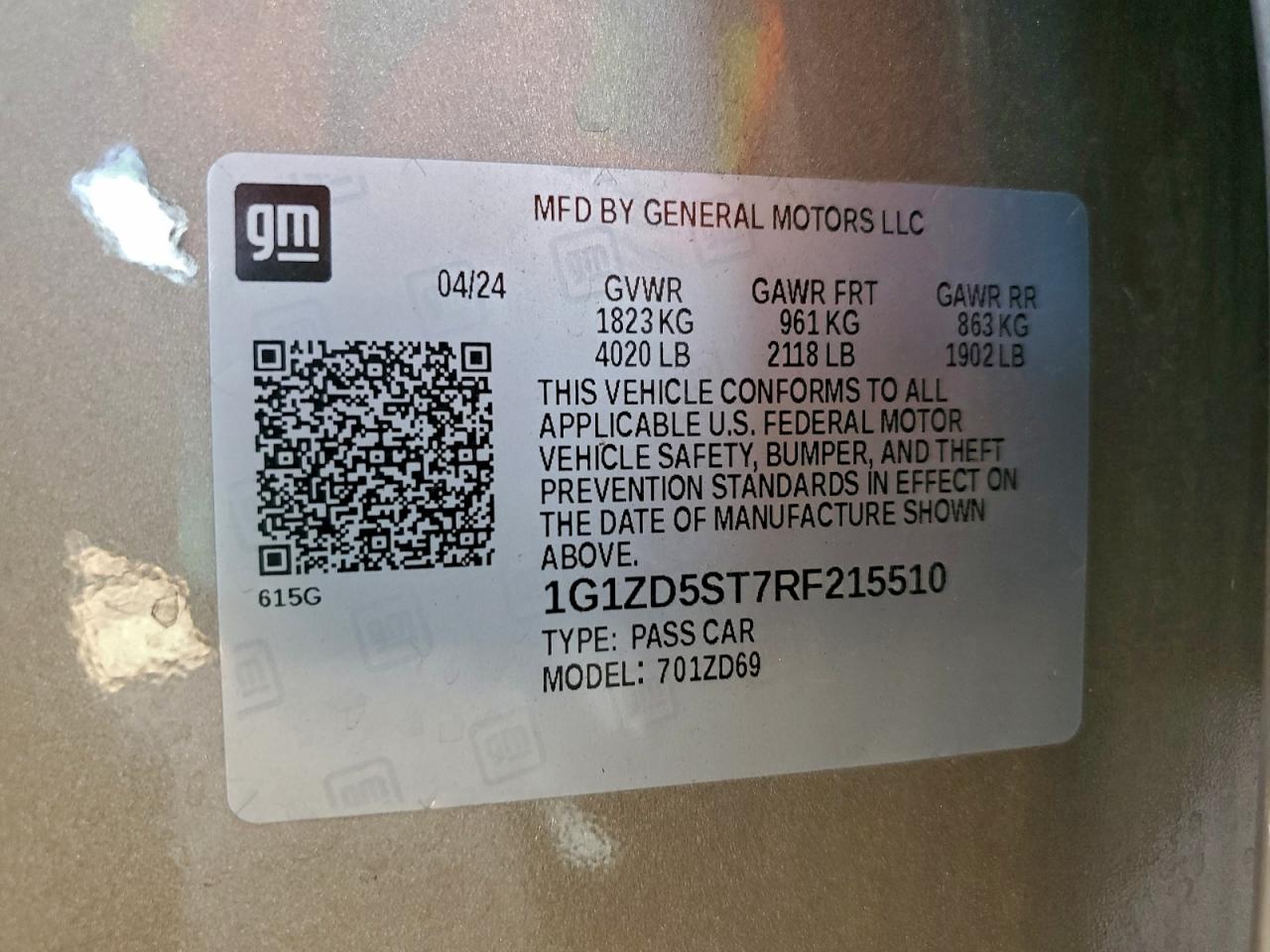 2024 CHEVROLET MALIBU LT photo 12