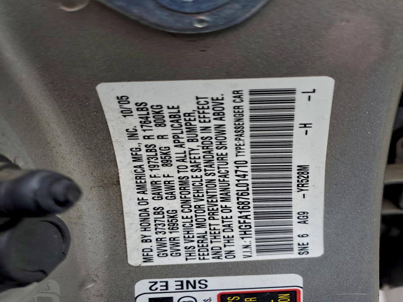 2006 HONDA CIVIC EX photo 34
