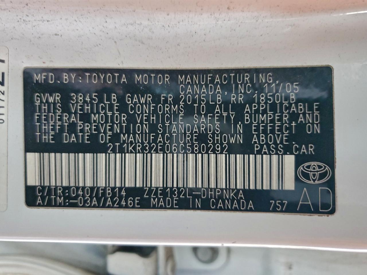 2006 TOYOTA COROLLA MATRIX XR photo 13