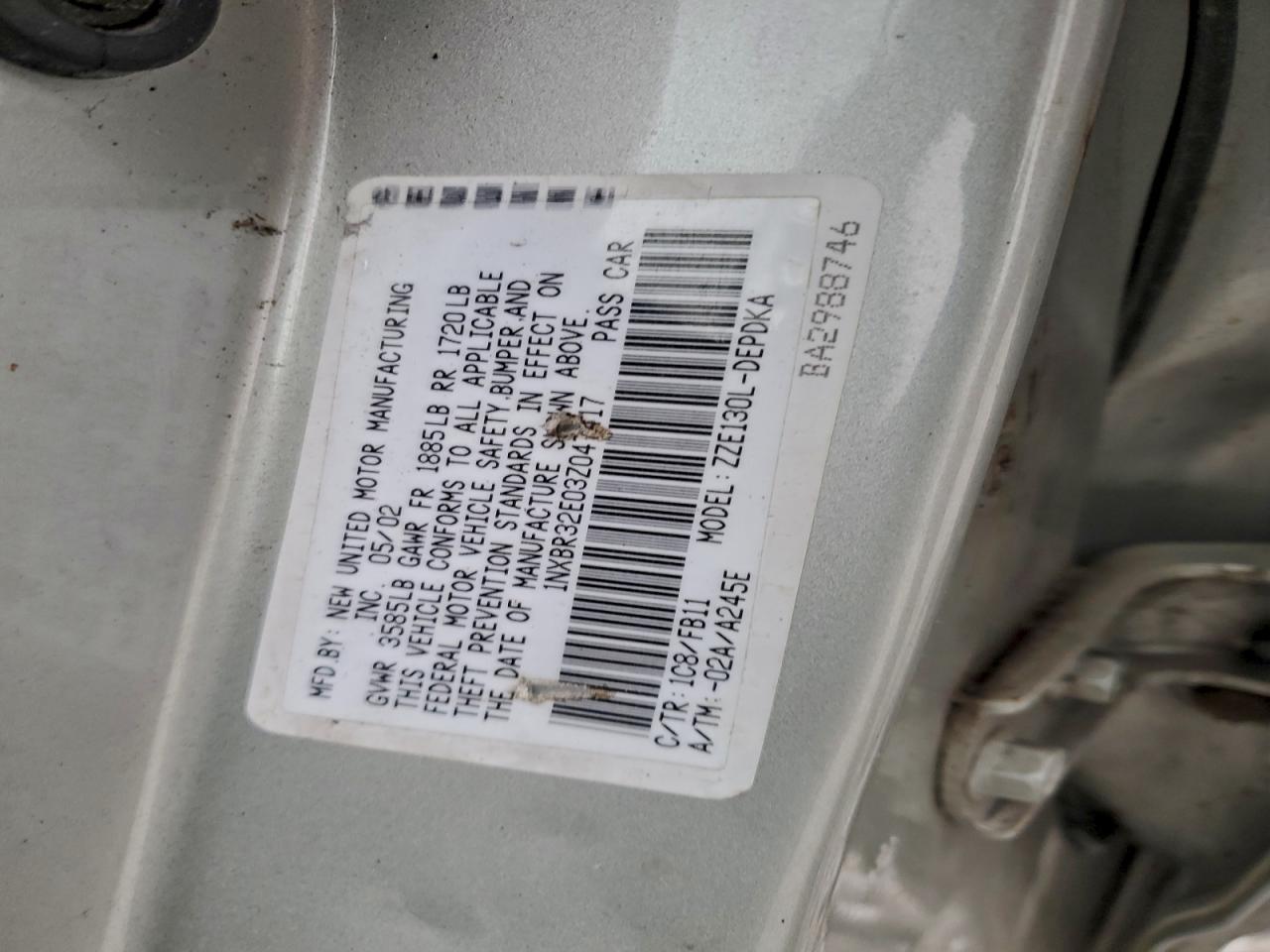 2003 TOYOTA COROLLA CE photo 23