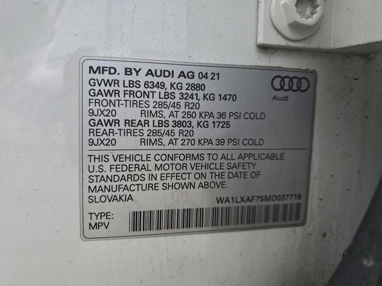 2021 AUDI Q7 PREMIUM PLUS photo 13