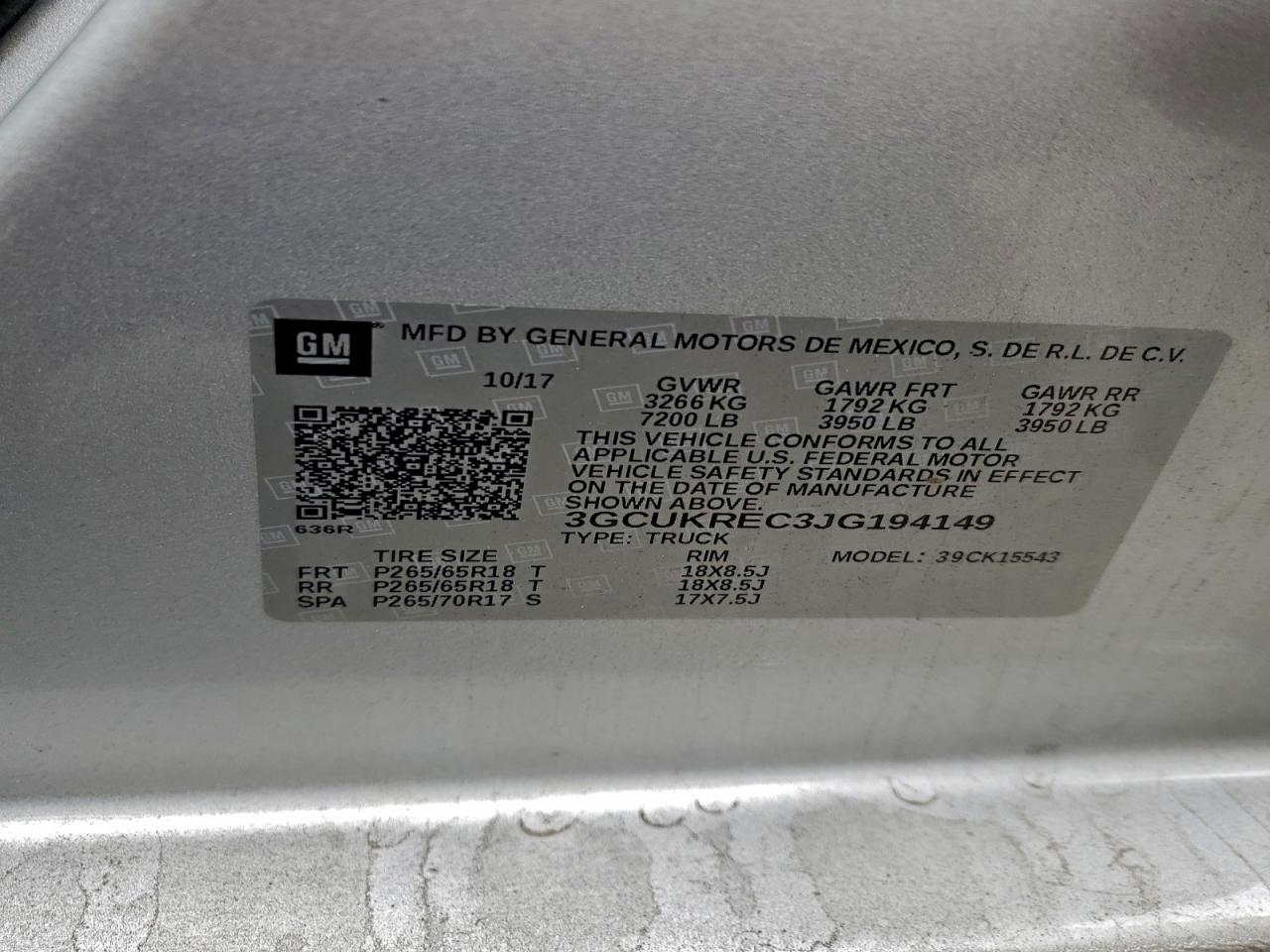 2018 CHEVROLET SILVERADO K1500 LT photo 12