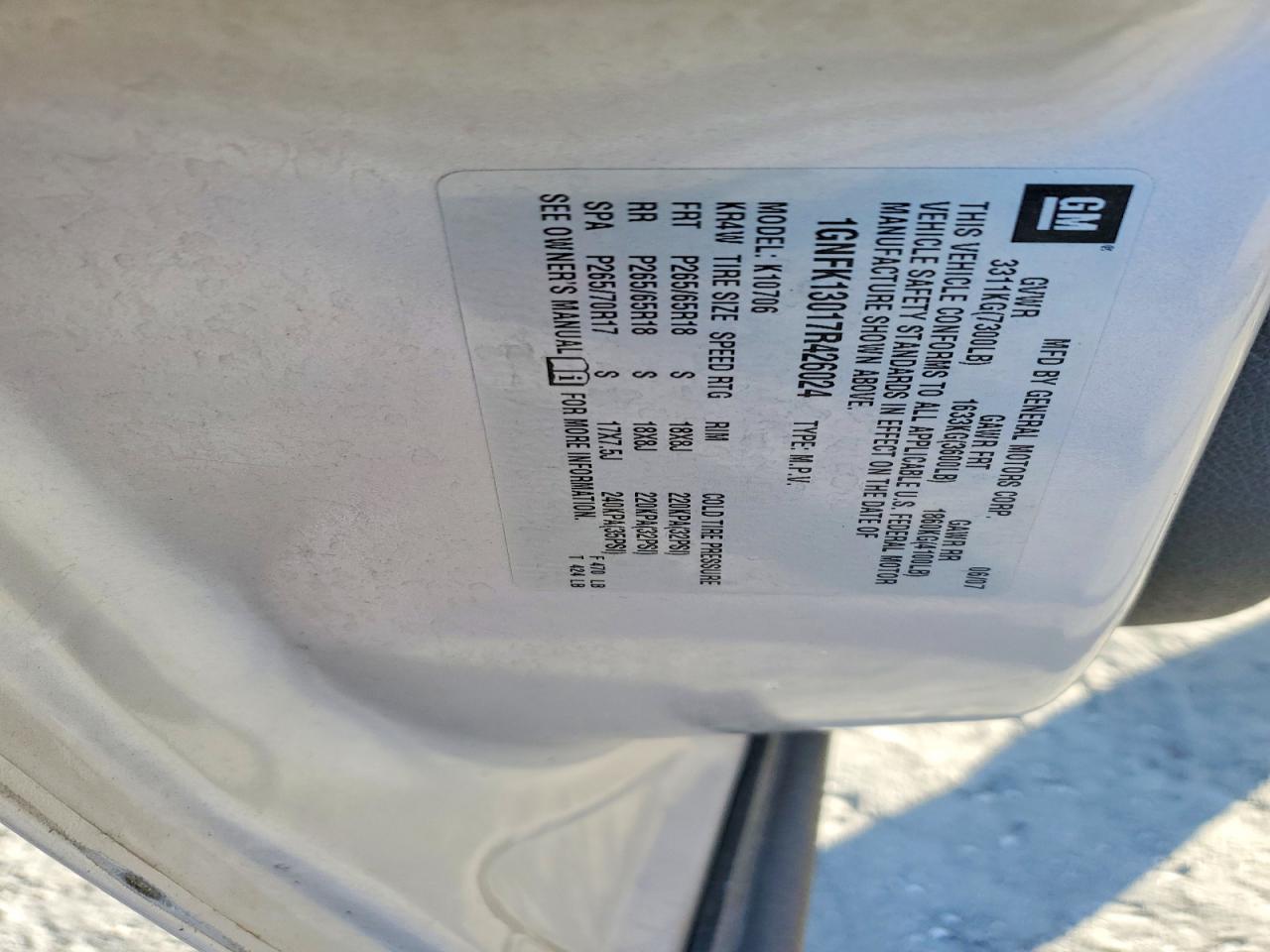2007 CHEVROLET TAHOE K1500 photo 23
