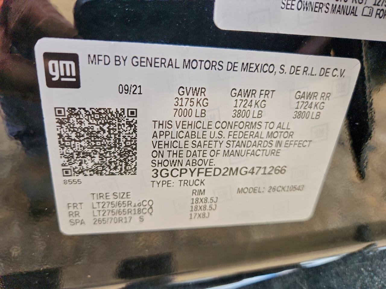 2021 CHEVROLET SILVERADO K1500 LT TRAIL BOSS photo 12