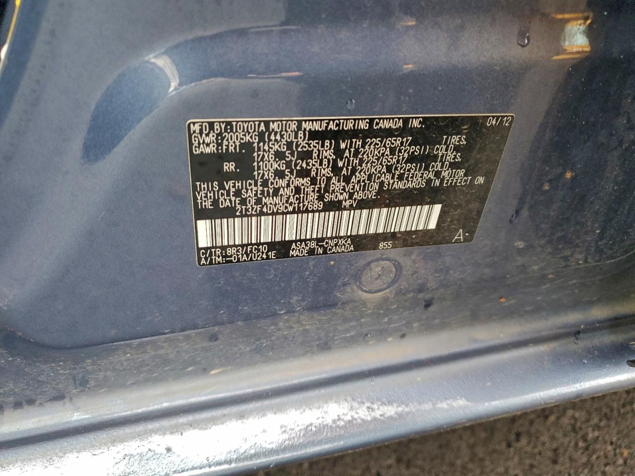 2012 TOYOTA RAV4 photo 13