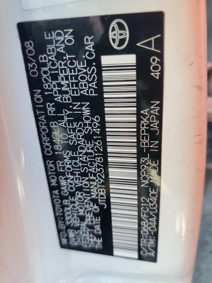 2008 TOYOTA YARIS photo 13