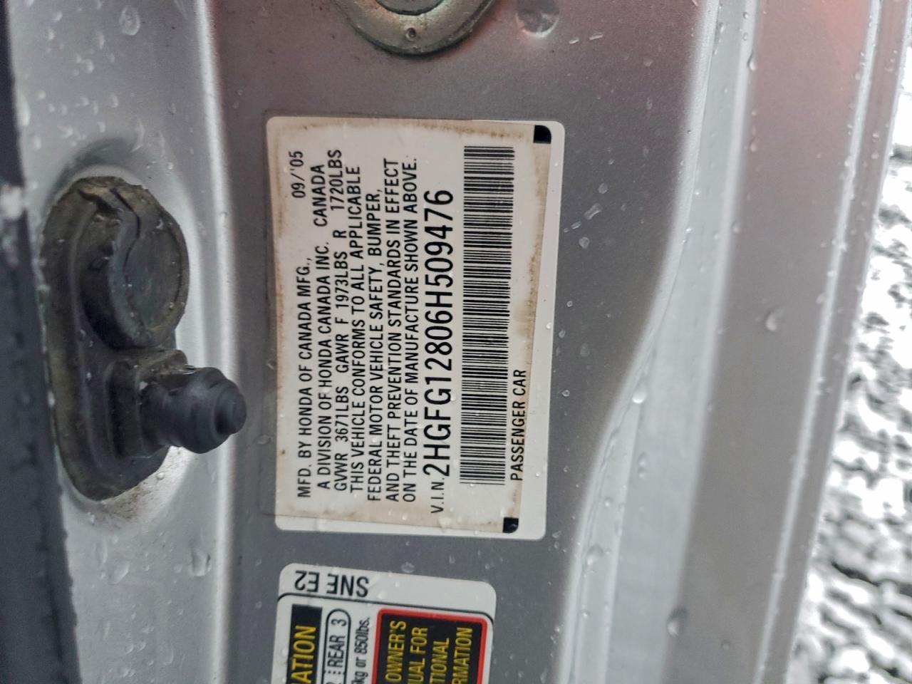 2006 HONDA CIVIC EX photo 12