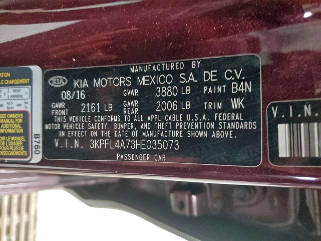 2017 KIA FORTE LX photo 12