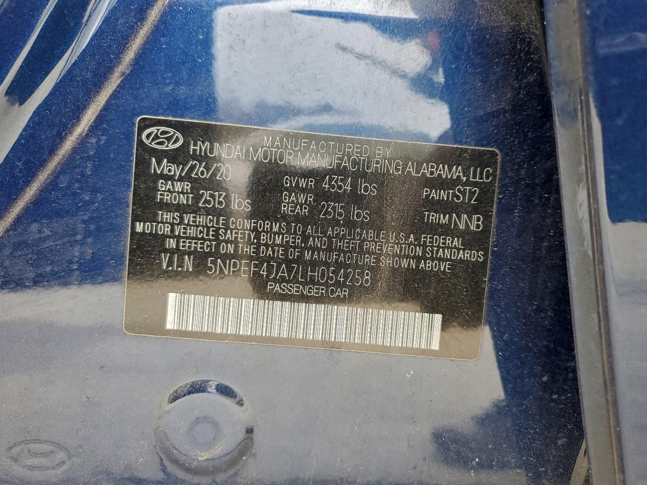 2020 HYUNDAI SONATA SEL photo 12