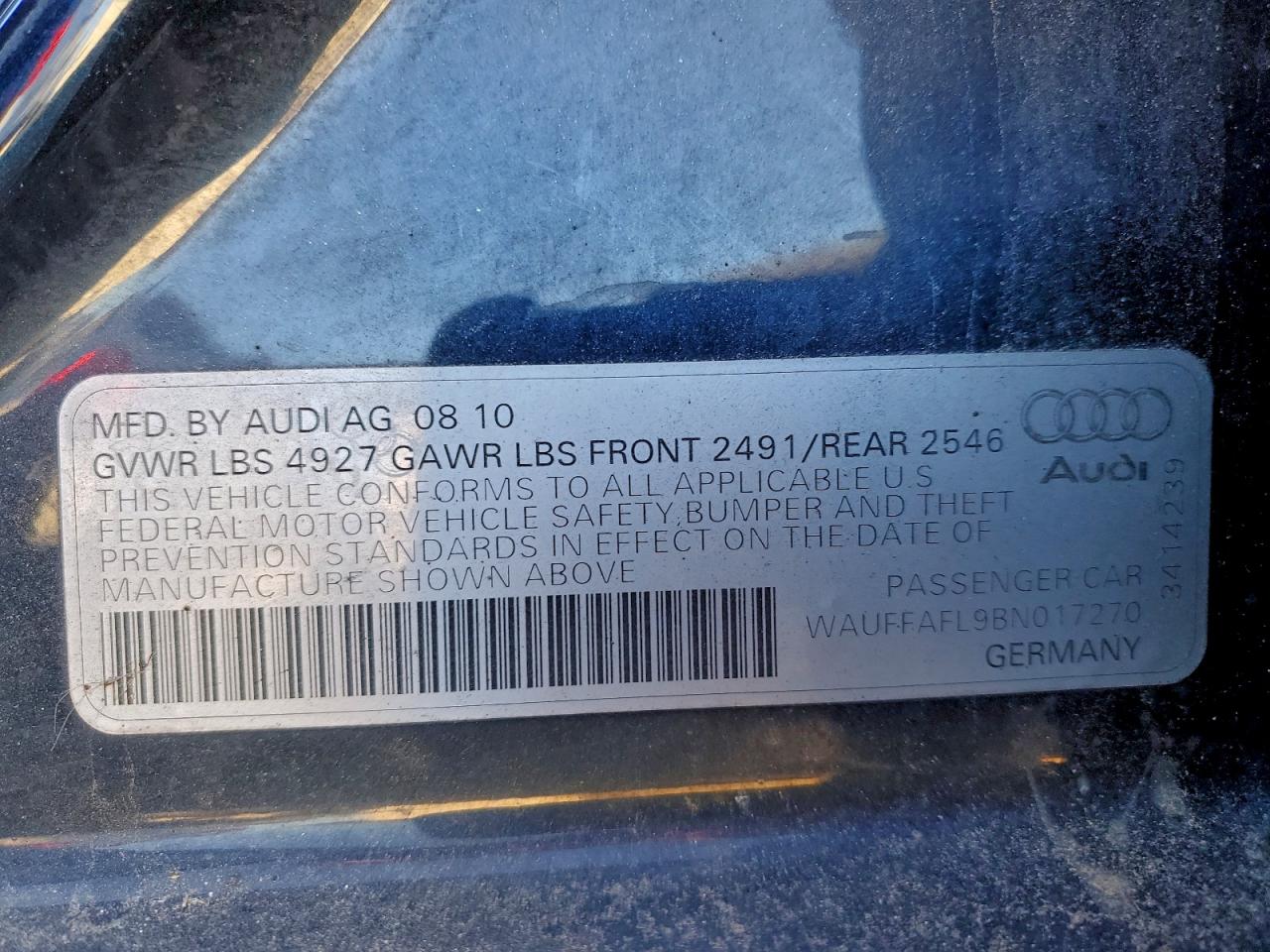 2011 AUDI A4 PREMIUM PLUS photo 12