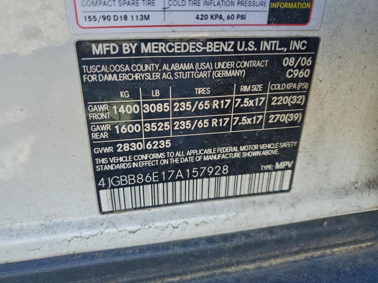 2007 MERCEDES-BENZ ML 350 photo 13