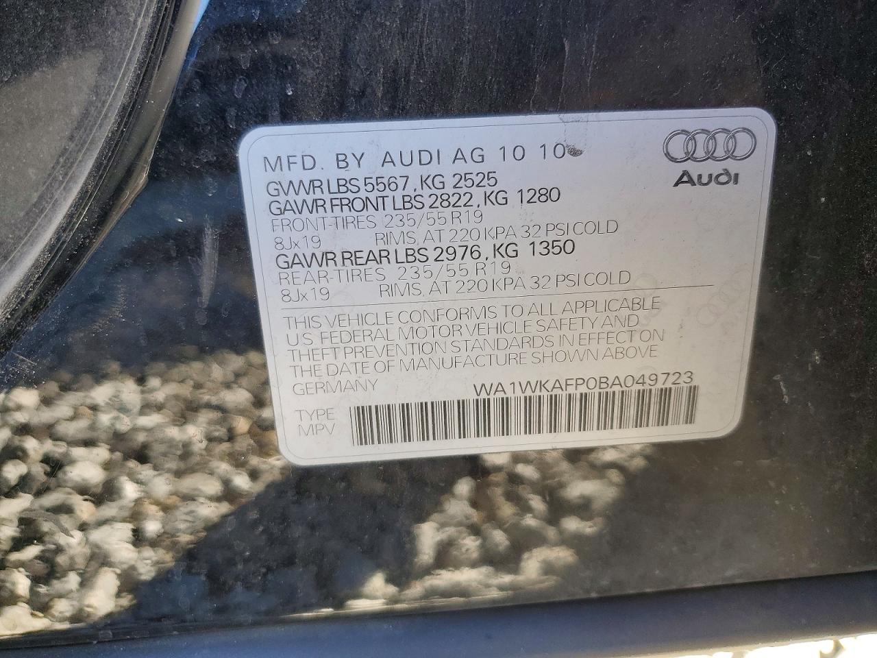 2011 AUDI Q5 PRESTIGE photo 27