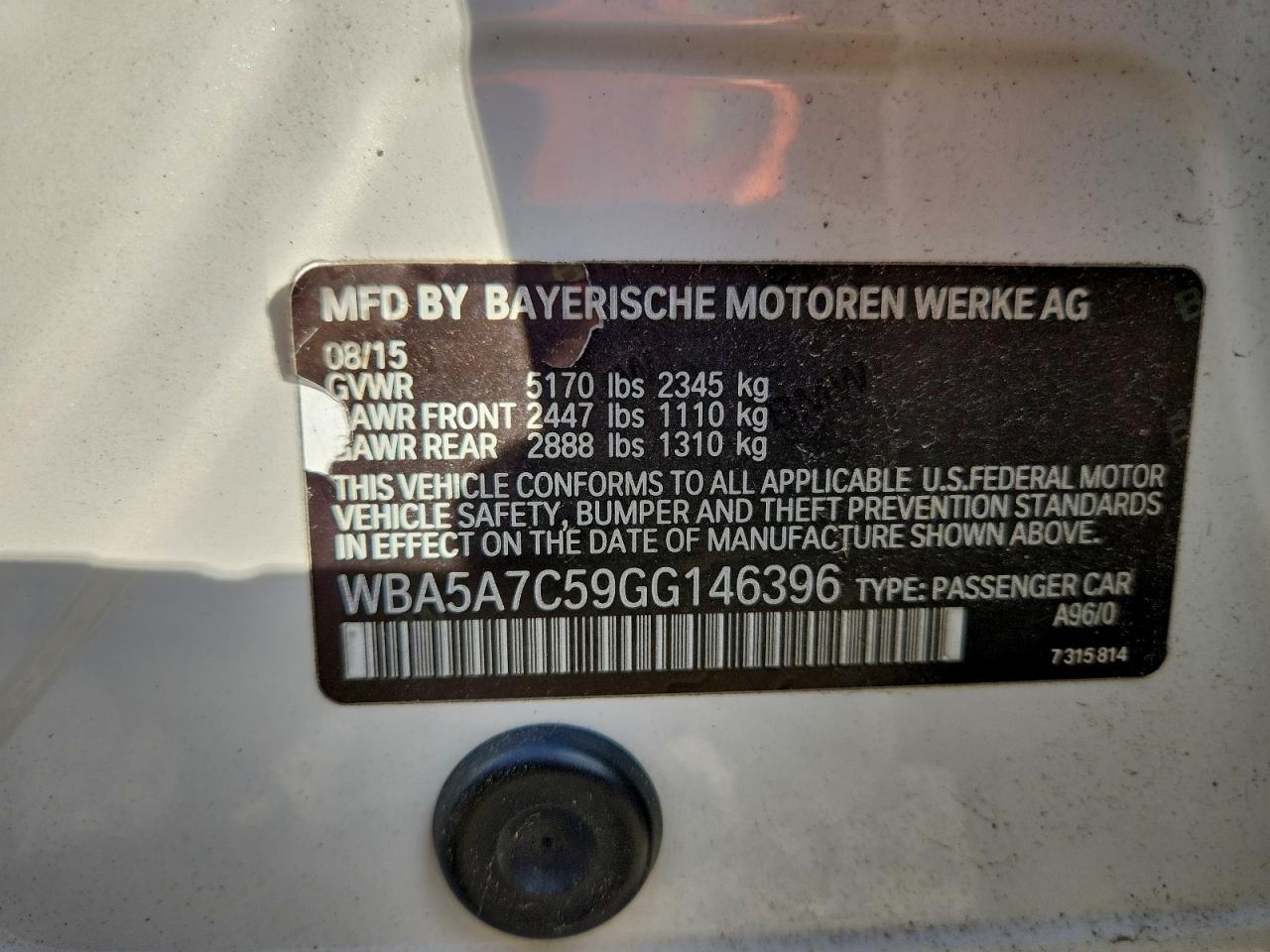 2016 BMW 528 XI photo 12