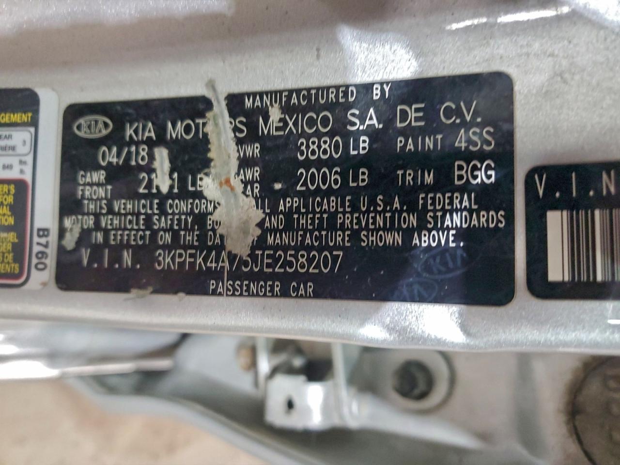 2018 KIA FORTE LX photo 12