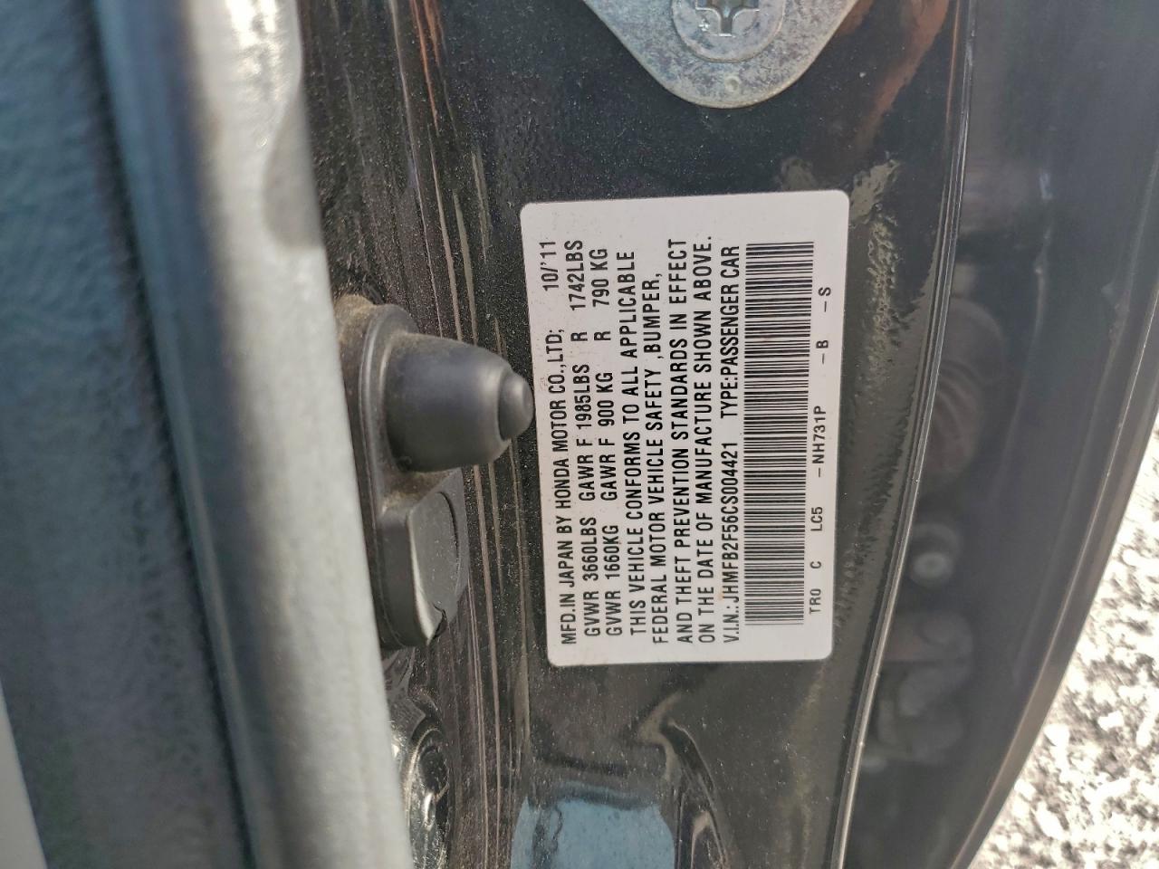2012 HONDA CIVIC LX photo 12
