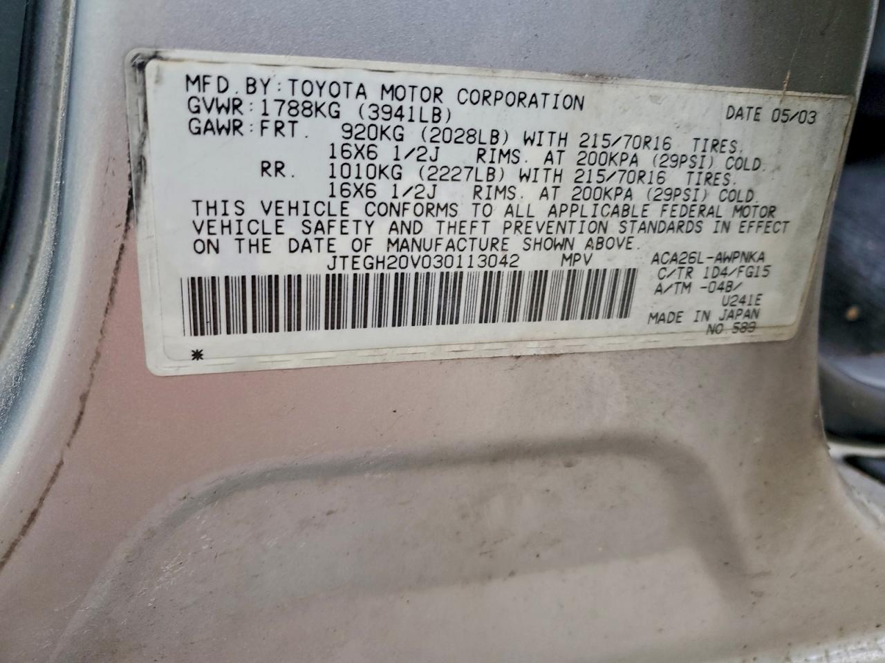 2003 TOYOTA RAV4 photo 27