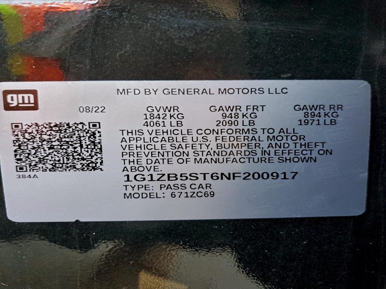 2022 CHEVROLET MALIBU LS photo 12