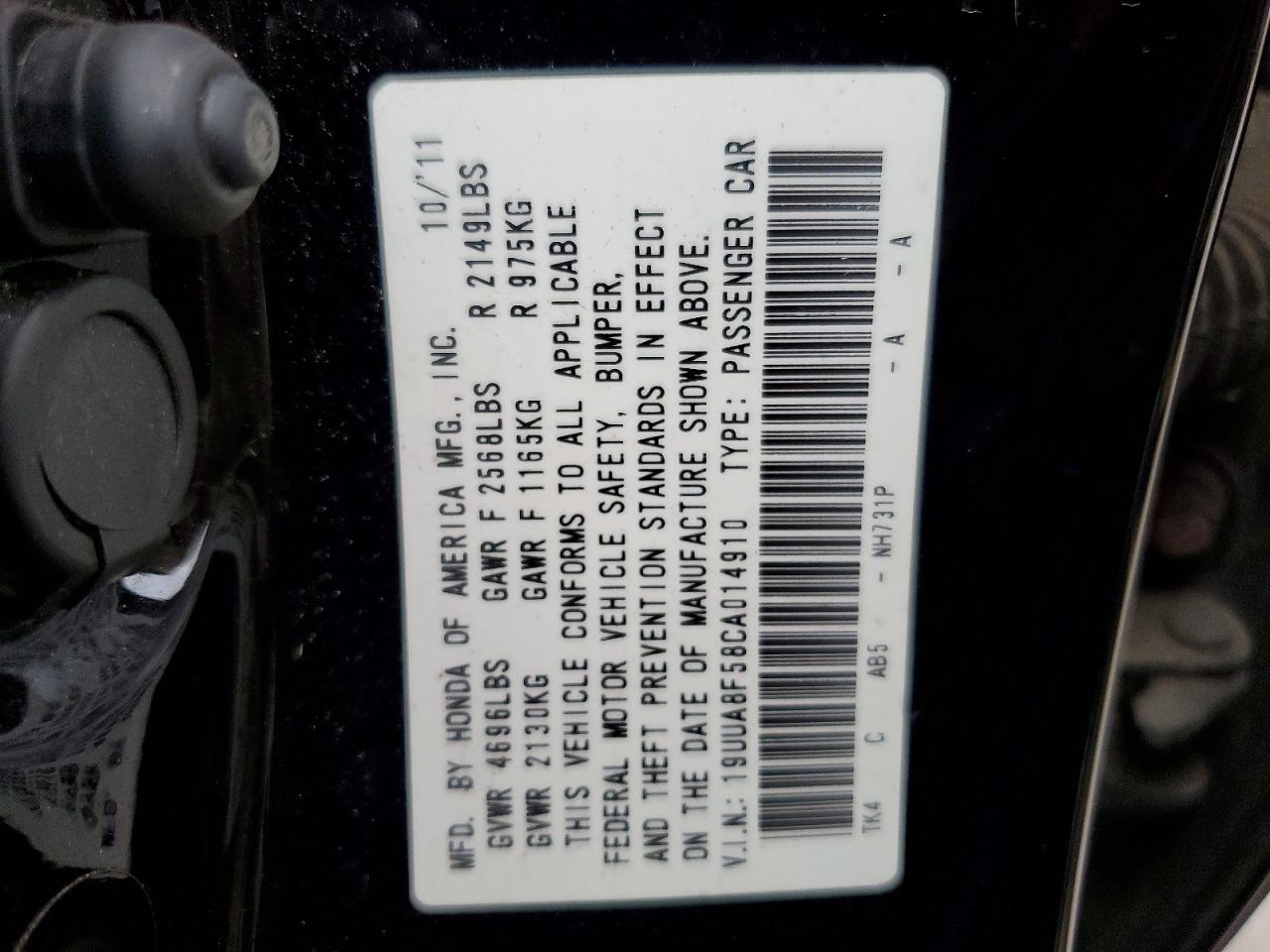 2012 ACURA TL photo 23