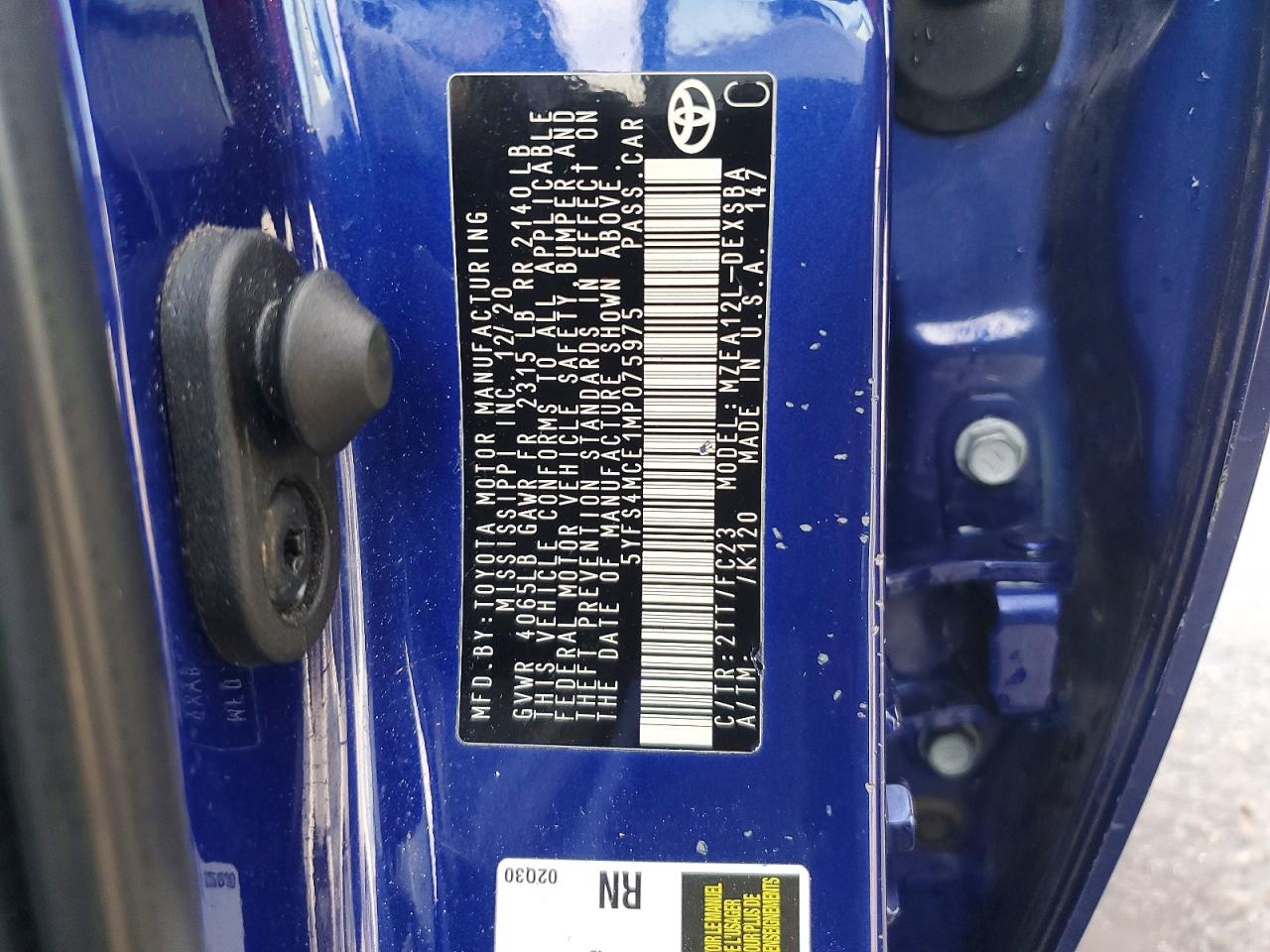 2021 TOYOTA COROLLA SE photo 23