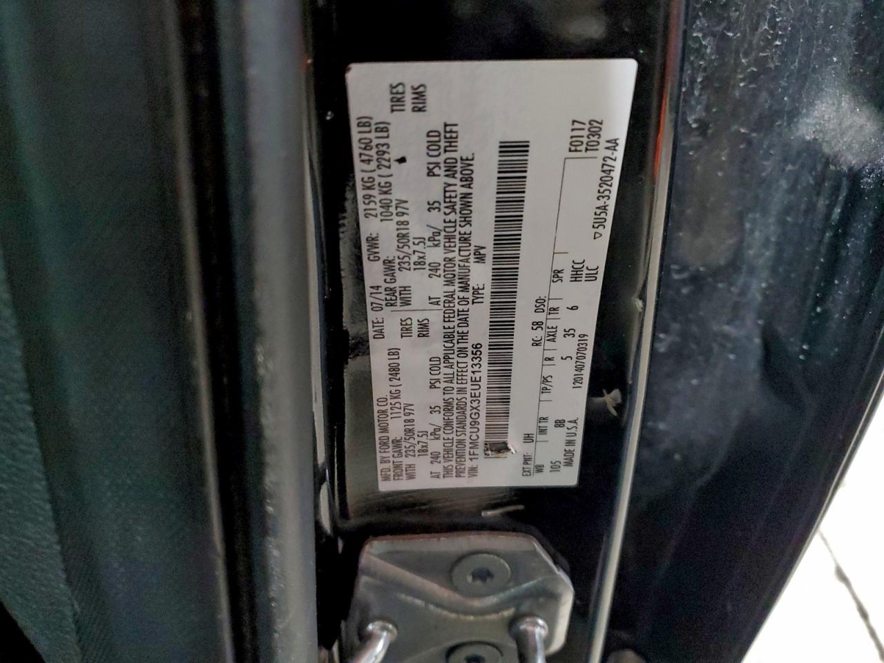 2014 FORD ESCAPE SE photo 25