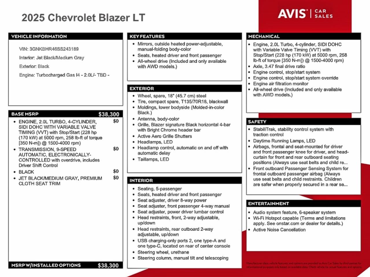 2025 CHEVROLET BLAZER 2LT photo 13