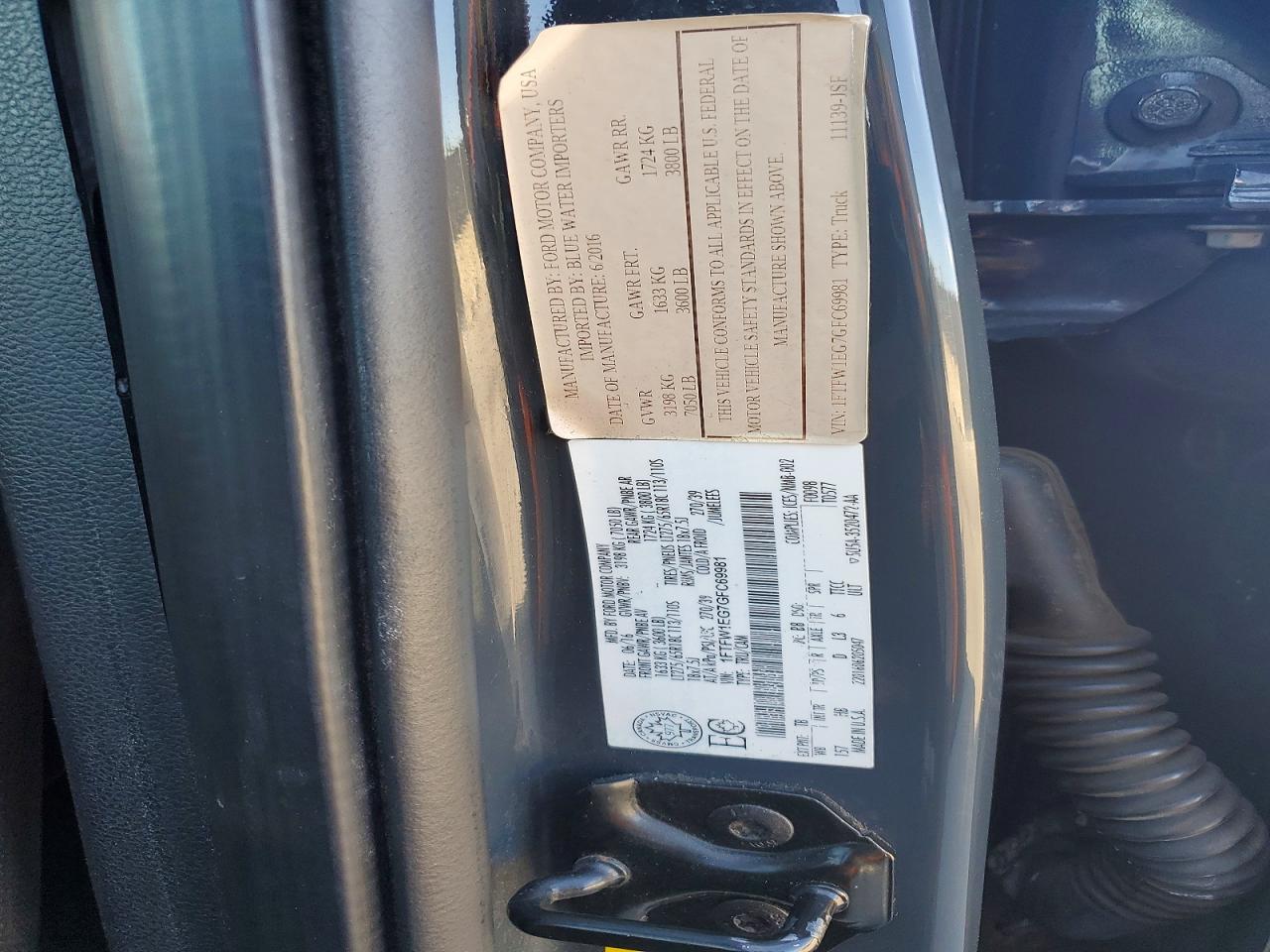 2016 FORD F150 SUPERCREW photo 13