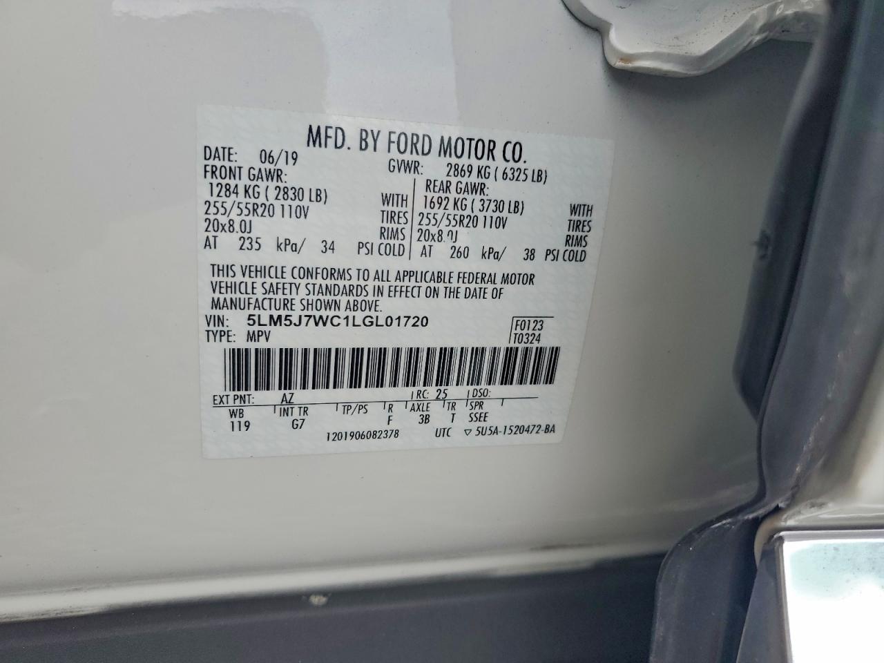 2020 LINCOLN AVIATOR RESERVE photo 13