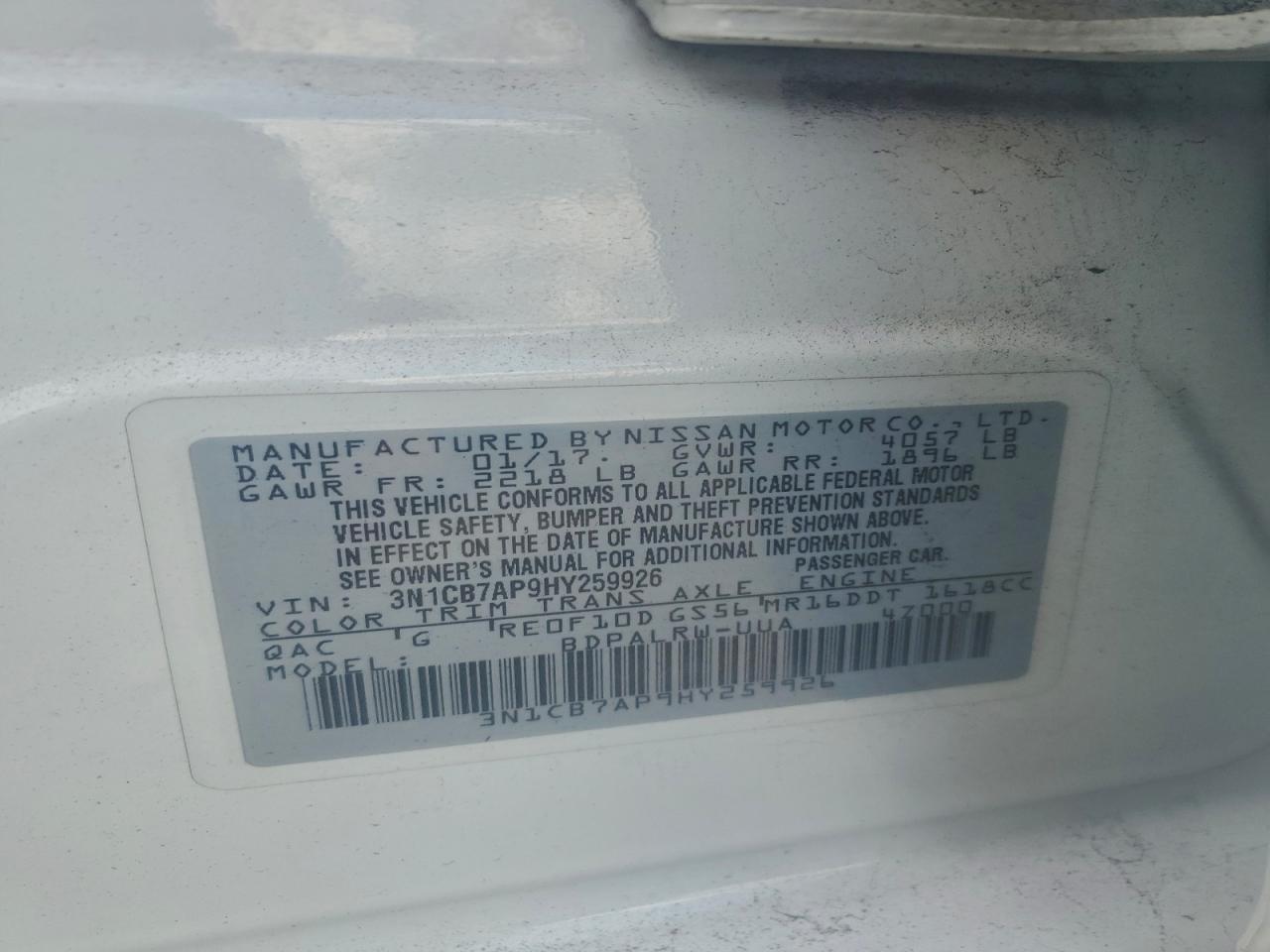 2017 NISSAN SENTRA SR TURBO photo 12