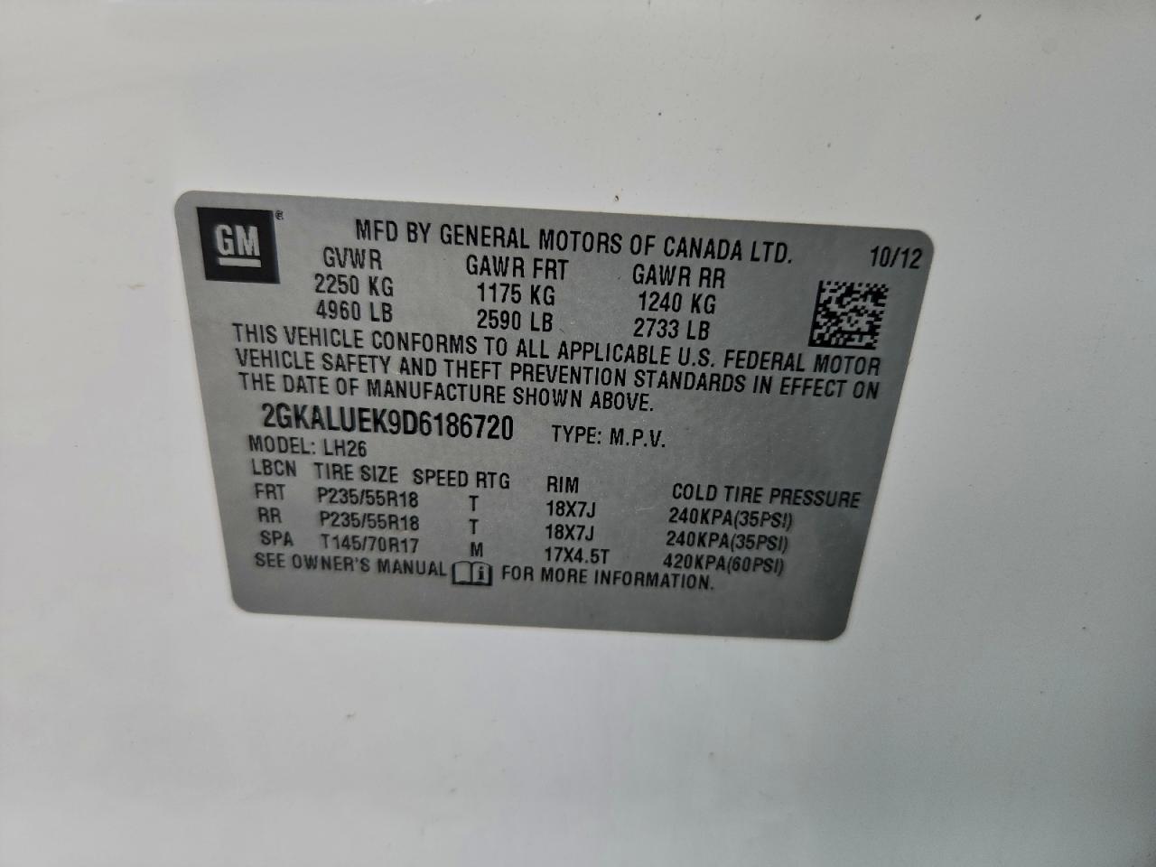2013 GMC TERRAIN SLT photo 14