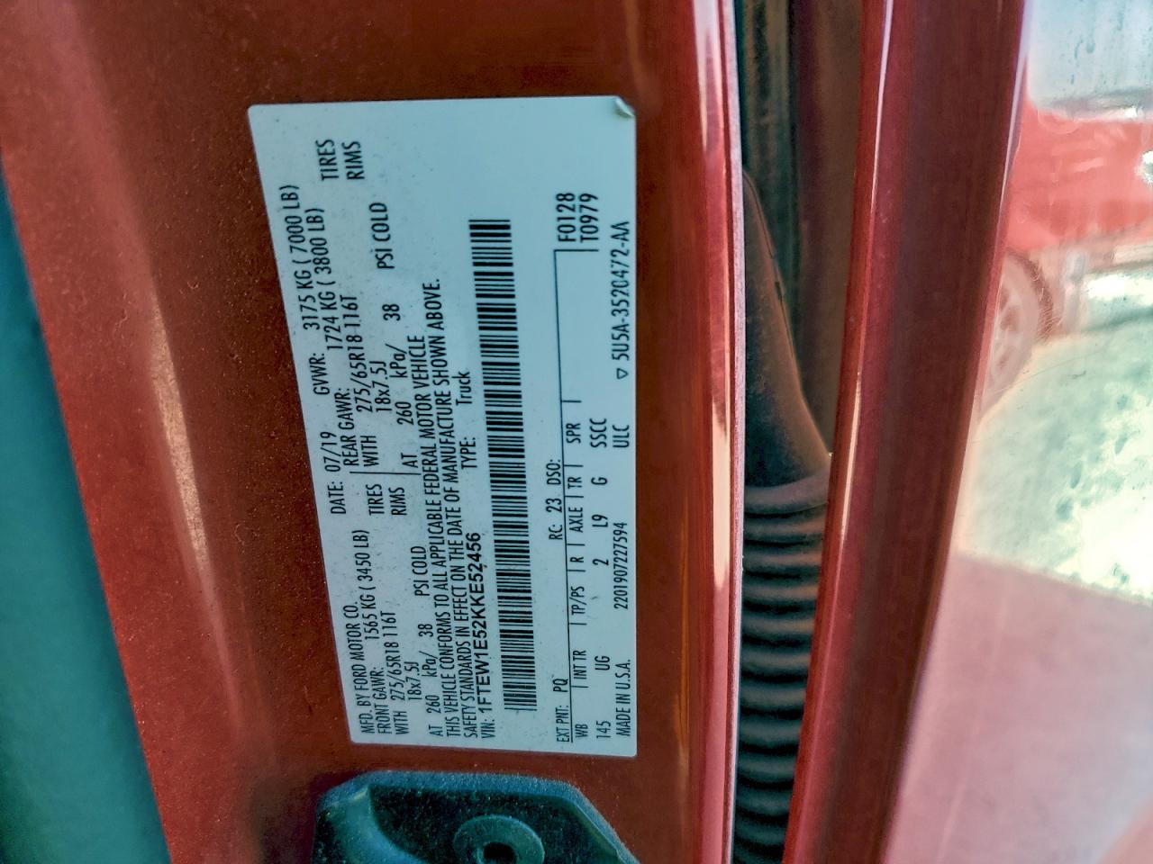 2019 FORD F150 SUPERCREW photo 13