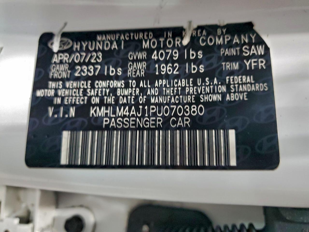 2023 HYUNDAI ELANTRA BLUE photo 12