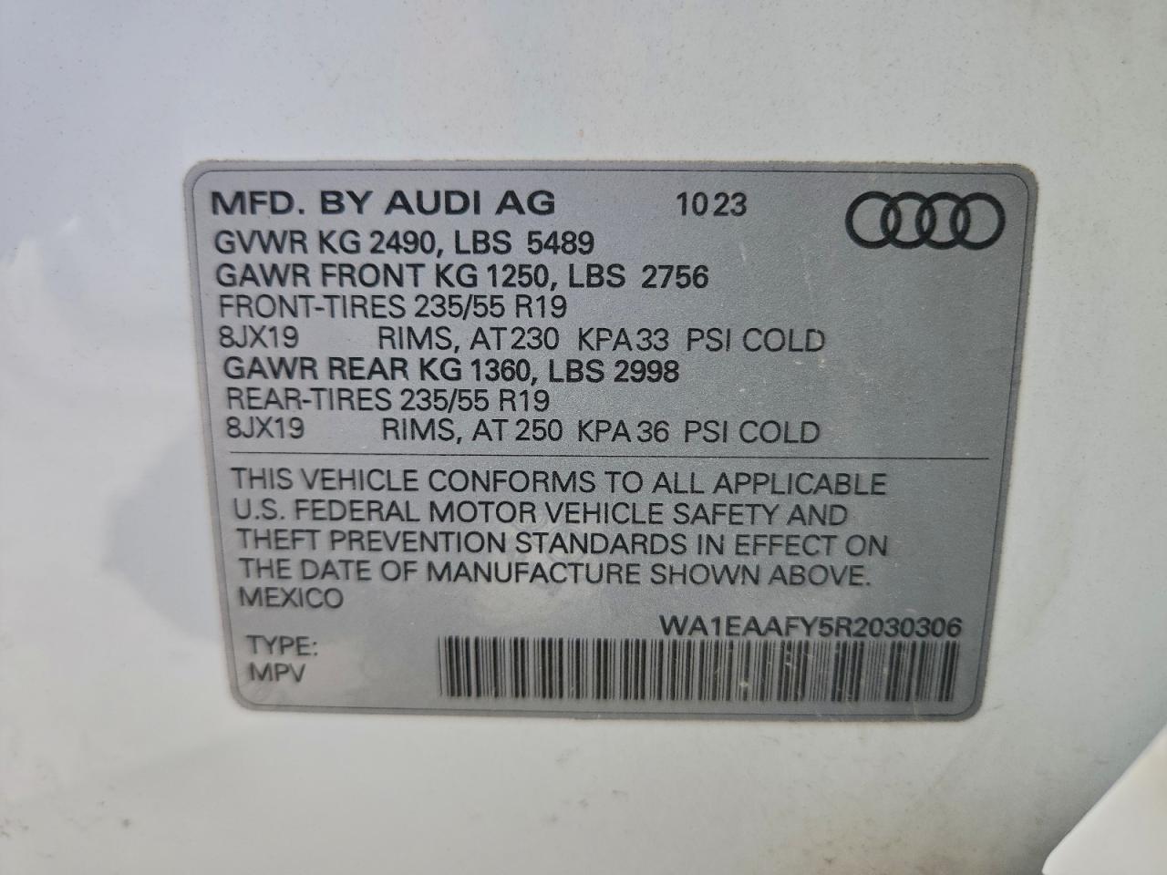 2024 AUDI Q5 PREMIUM PLUS 45 photo 13