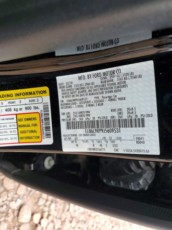 2018 LINCOLN CONTINENTAL RESERVE photo 13