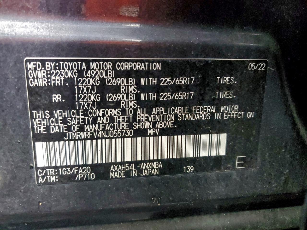 2022 TOYOTA RAV4 XLE photo 13